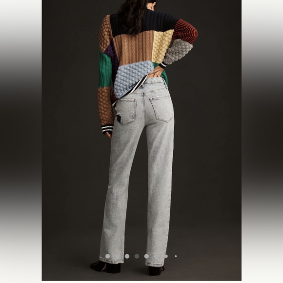 Good American Blue Straight Leg Jeans - Picture 4 of 11